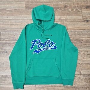 Mens Polo by Ralph Lauren Vibrant Green Hoodie - Size L